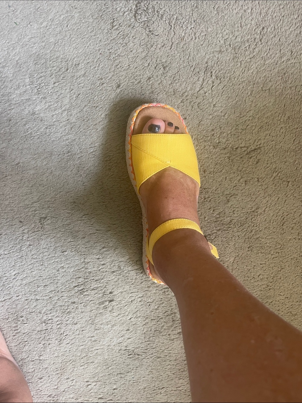 Tom’s Yellow Women's Ankle-Strap Espadrille Sandals - Size 9